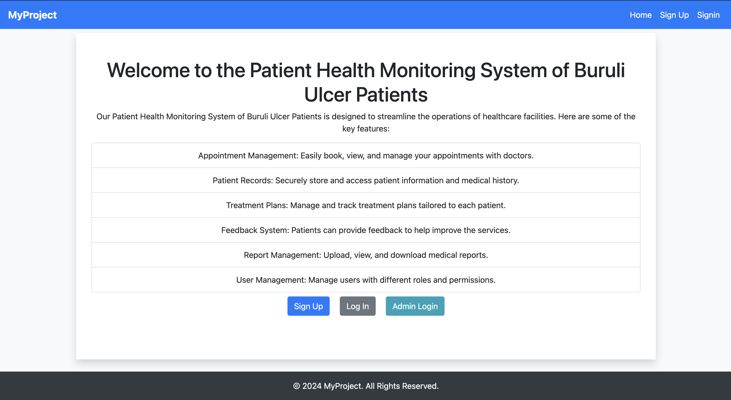 Hospital Management System